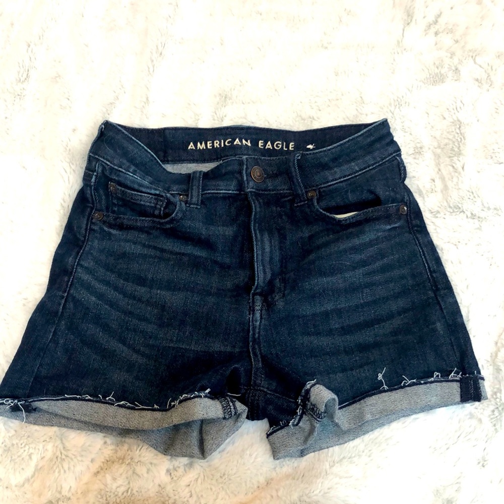 American eagle blue jean shorts